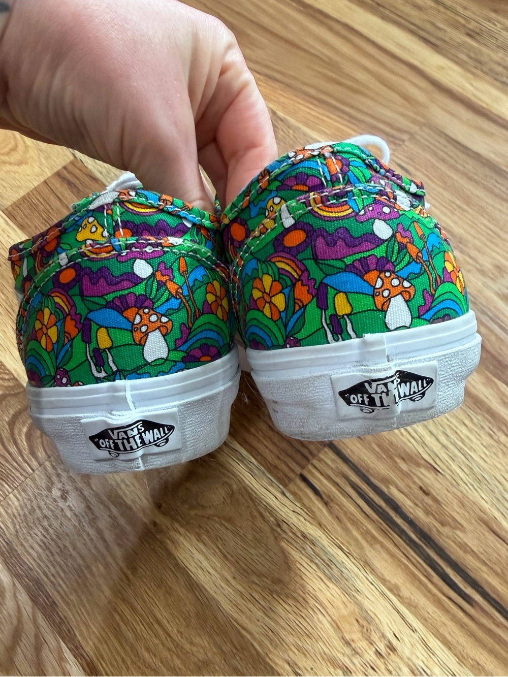 Vans Old Skool Floral Mushroom Shoes - Picture 3 of 8